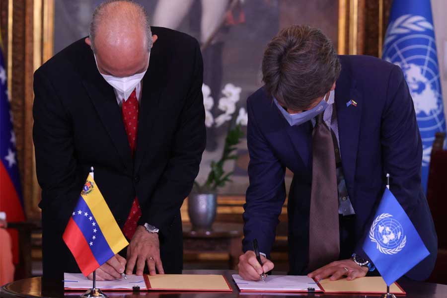 Venezuela y la ONU firman acuerdo de cooperación para el desarrollo de la nación