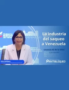 La industria del saqueo a Venezuela. Licencia 42