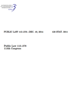 Ley Pública 113-278