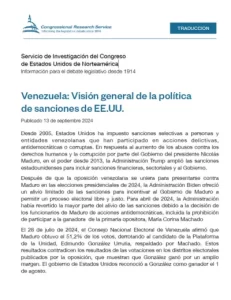 Informe del Servicio de Investigación del Congreso de Estados Unidos de Norteamérica