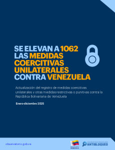 Se elevan a 1062 las MCU contra Venezuela
