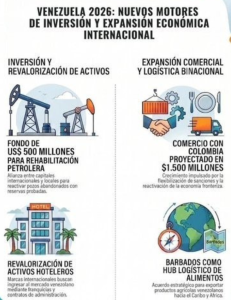 Venezuela 2026: Nuevos motores de inversión y expansión económica internacional